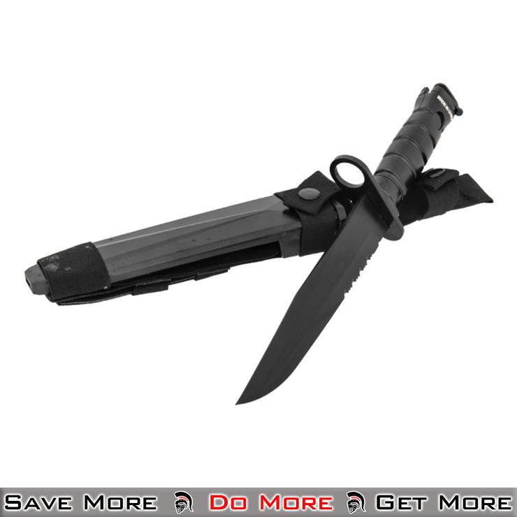 M10 Dummy Bayonet W/ Blade Cover for Airsoft Rifles Black