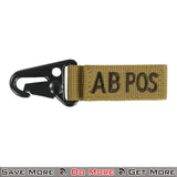 Condor Blood Type Key Chain ( 4 Pcs / Pack ) - ModernAirsoft