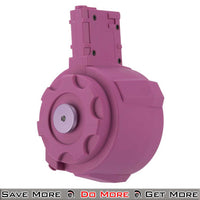 Angel Custom 1500 Rnd Airsoft AEG Drum Flashmag Hot Pink Angle View