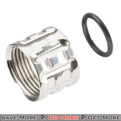Atlas Custom Works Metal -14mm Thread Protector (Silver) Side View