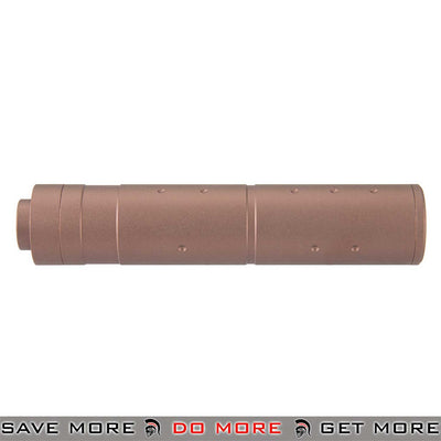 Lancer Tactical 155Mm Aluminum Dot Mock Suppressor Ergonomic Barrell Attachment For Airsoft Guns
