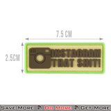 G-Force Instagram That Sh-- PVC Morale Patch Dimensions