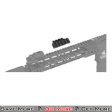 Lancer Tactical Airsoft One O' Clock 5 Slot Rail Panel Black with Reference Gun