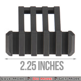 Lancer Tactical Airsoft One O' Clock 5 Slot Rail Panel Black Size
