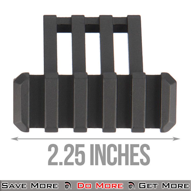 Lancer Tactical Airsoft One O' Clock 5 Slot Rail Panel Black Size