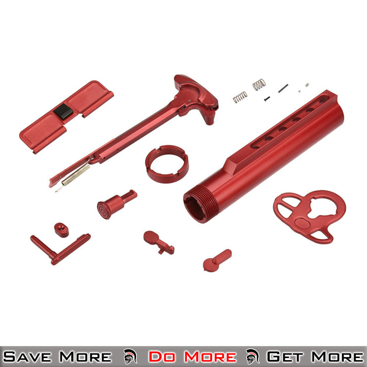 Lancer Tactical Red Dress Up Kit for Proline Airsoft M4 AEG Rifles