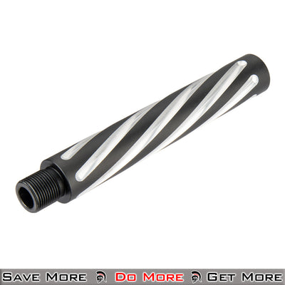 Lancer Tactical Spiral Barrel Extension for Airsoft Angle Other Way