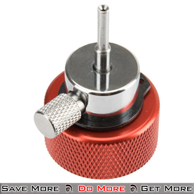 Lancer Tactical Full Metal Propane Adapter for Airsoft Facing Up