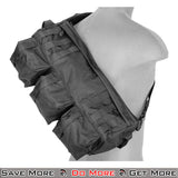 Lancer Utility - MOLLE Airsoft Bag for Outdoor Use Black on Back 2