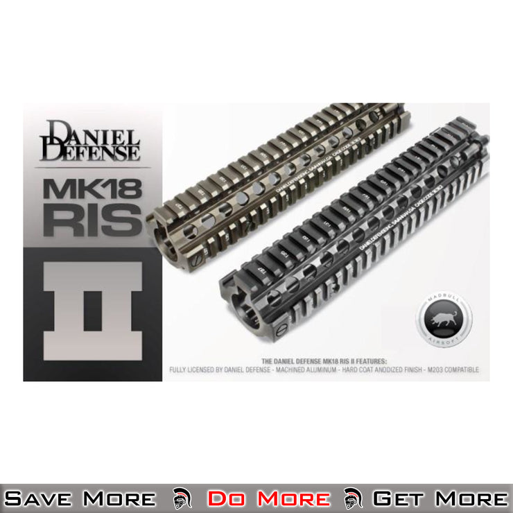 Madbull Daniel Defense 9.5'' MK18 Rail for Airsoft AEGs