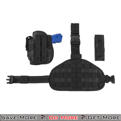 NCSTAR Holster Panel & Mag Pouch Airsoft Pistol Holster All Together