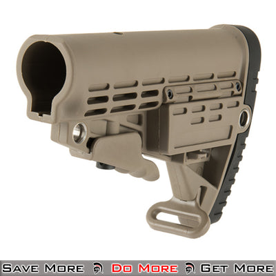 Ranger Armory Mil-Spec Stock (Tan) for Airsoft M4 Left Angle