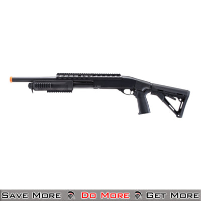 A&K Pump Airsoft Spring Shotgun W/ Adjustable Stock Left
